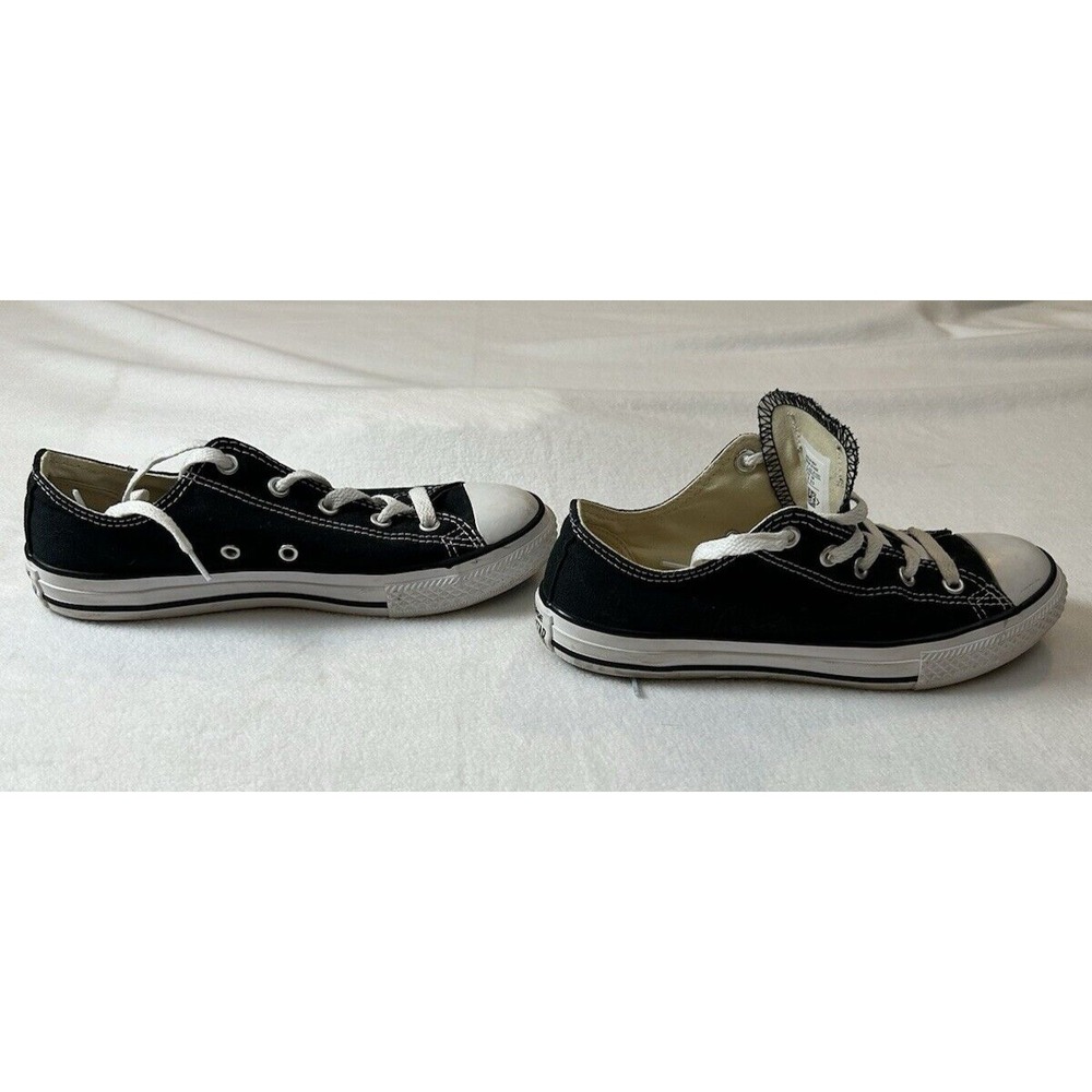 Converse All Star Sneakers Youth Black low top‎ Size 3 - Picture 6 of 10